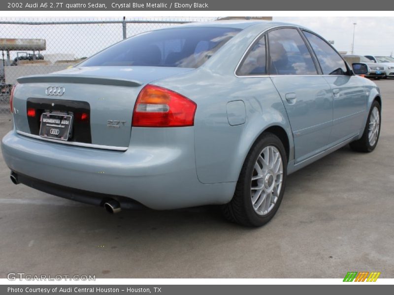 Crystal Blue Metallic / Ebony Black 2002 Audi A6 2.7T quattro Sedan