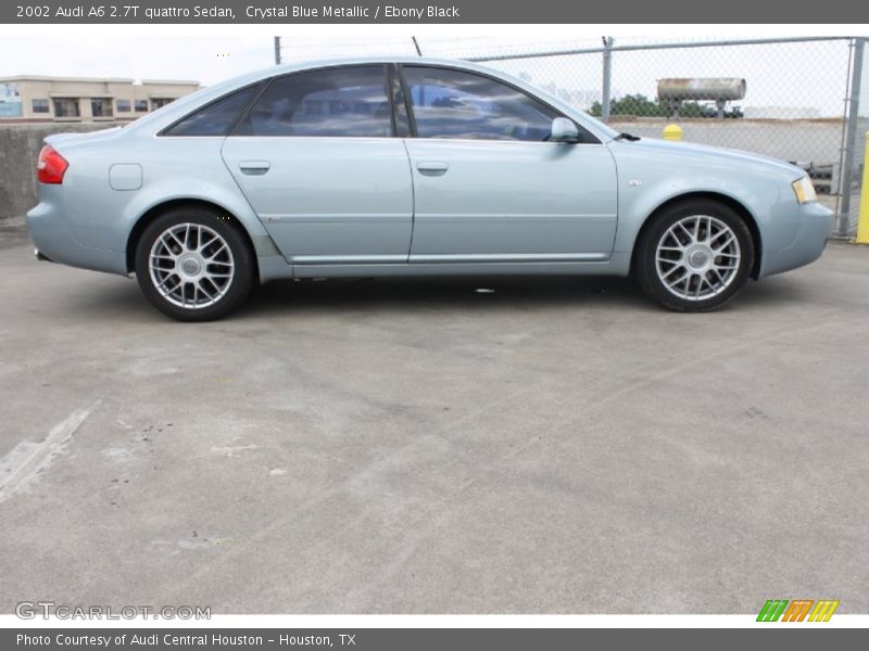 Crystal Blue Metallic / Ebony Black 2002 Audi A6 2.7T quattro Sedan