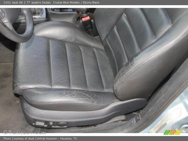 Crystal Blue Metallic / Ebony Black 2002 Audi A6 2.7T quattro Sedan