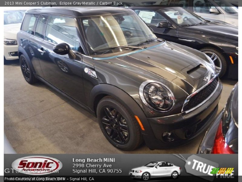 Eclipse Gray Metallic / Carbon Black 2013 Mini Cooper S Clubman