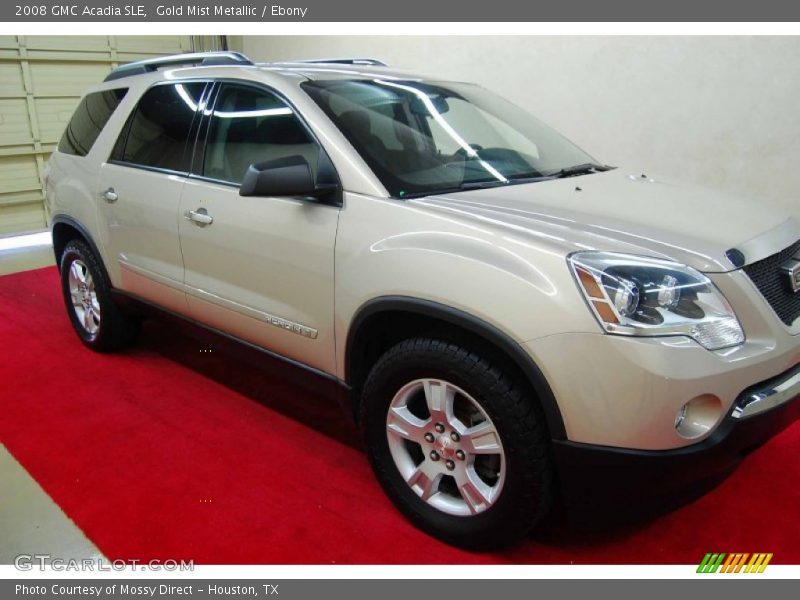 Gold Mist Metallic / Ebony 2008 GMC Acadia SLE