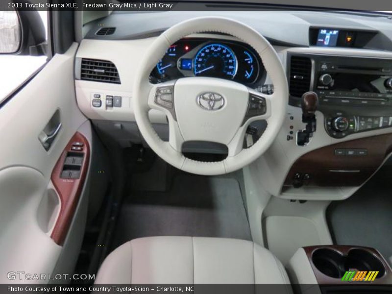Predawn Gray Mica / Light Gray 2013 Toyota Sienna XLE