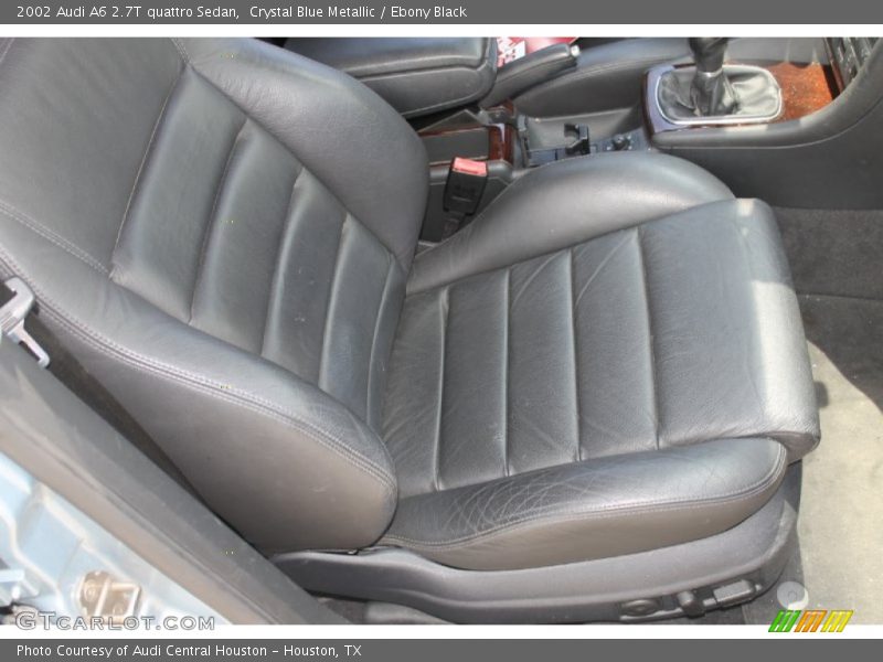 Crystal Blue Metallic / Ebony Black 2002 Audi A6 2.7T quattro Sedan