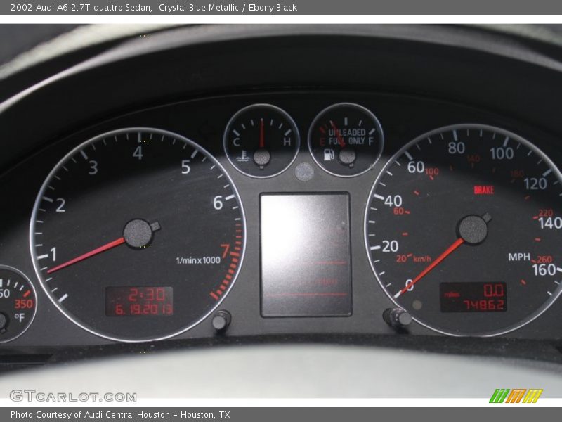  2002 A6 2.7T quattro Sedan 2.7T quattro Sedan Gauges
