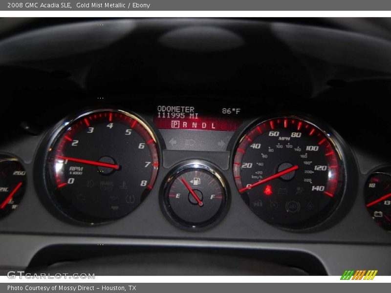 Gold Mist Metallic / Ebony 2008 GMC Acadia SLE
