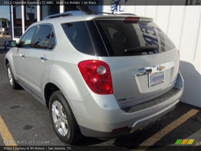 Silver Ice Metallic / Jet Black 2012 Chevrolet Equinox LTZ AWD