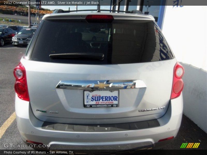 Silver Ice Metallic / Jet Black 2012 Chevrolet Equinox LTZ AWD