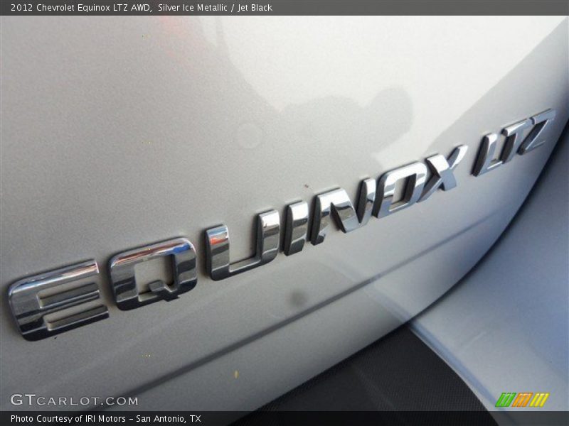 Silver Ice Metallic / Jet Black 2012 Chevrolet Equinox LTZ AWD