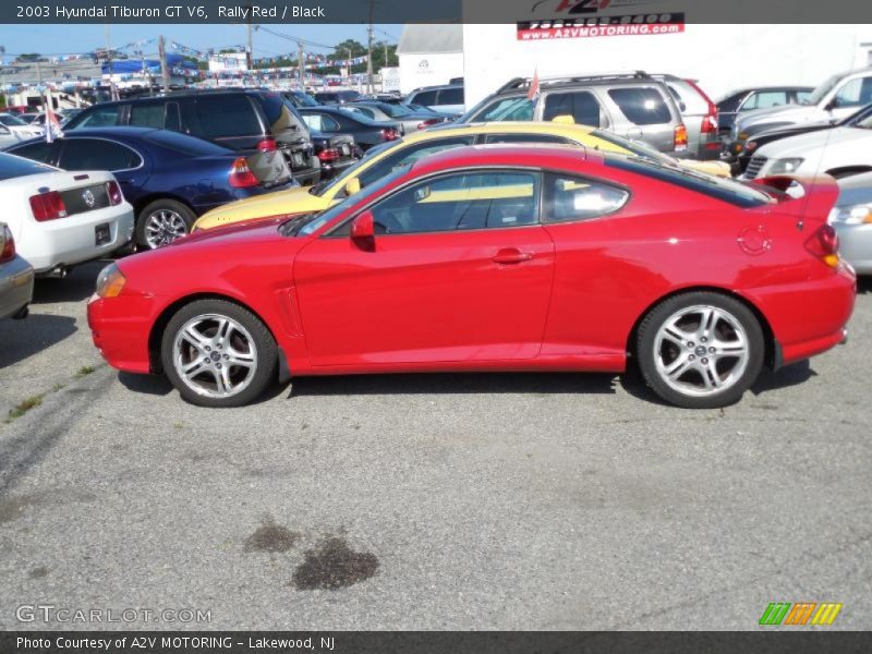 Rally Red / Black 2003 Hyundai Tiburon GT V6