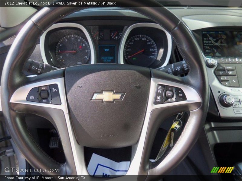 Silver Ice Metallic / Jet Black 2012 Chevrolet Equinox LTZ AWD