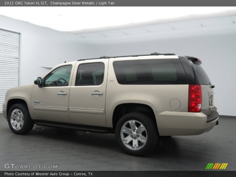 Champagne Silver Metallic / Light Tan 2013 GMC Yukon XL SLT