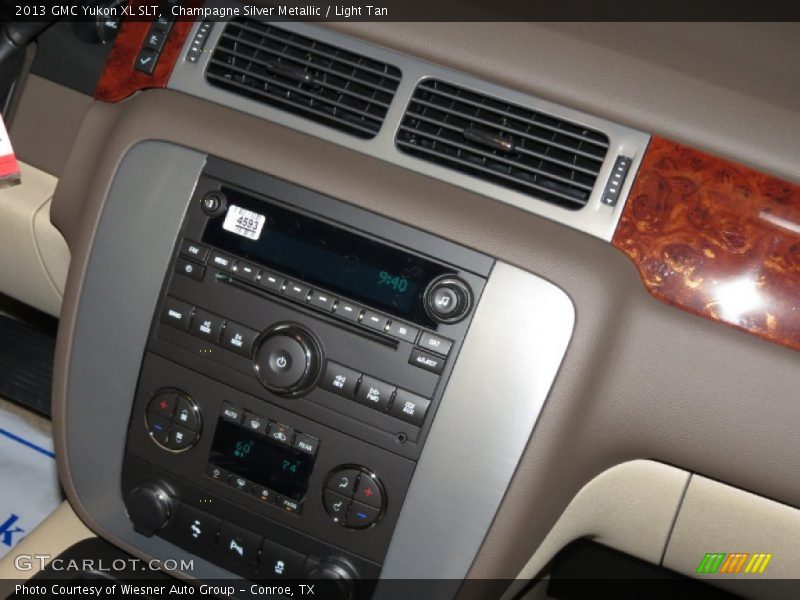 Champagne Silver Metallic / Light Tan 2013 GMC Yukon XL SLT