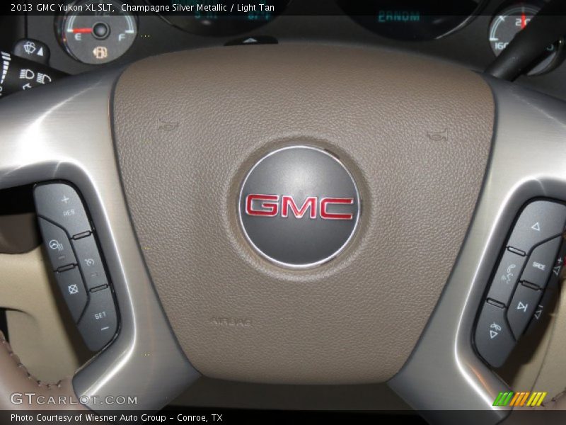 Champagne Silver Metallic / Light Tan 2013 GMC Yukon XL SLT