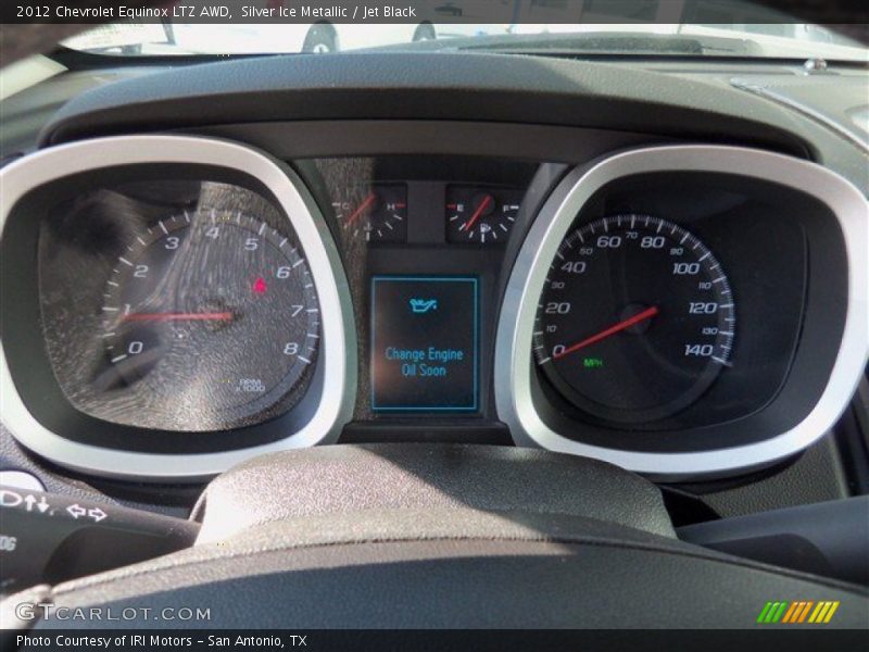 Silver Ice Metallic / Jet Black 2012 Chevrolet Equinox LTZ AWD