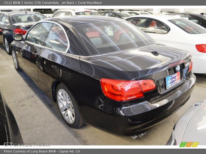 Jet Black / Coral Red/Black 2013 BMW 3 Series 328i Convertible