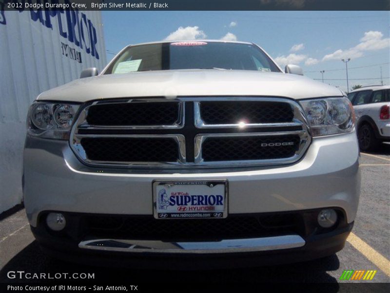 Bright Silver Metallic / Black 2012 Dodge Durango Crew