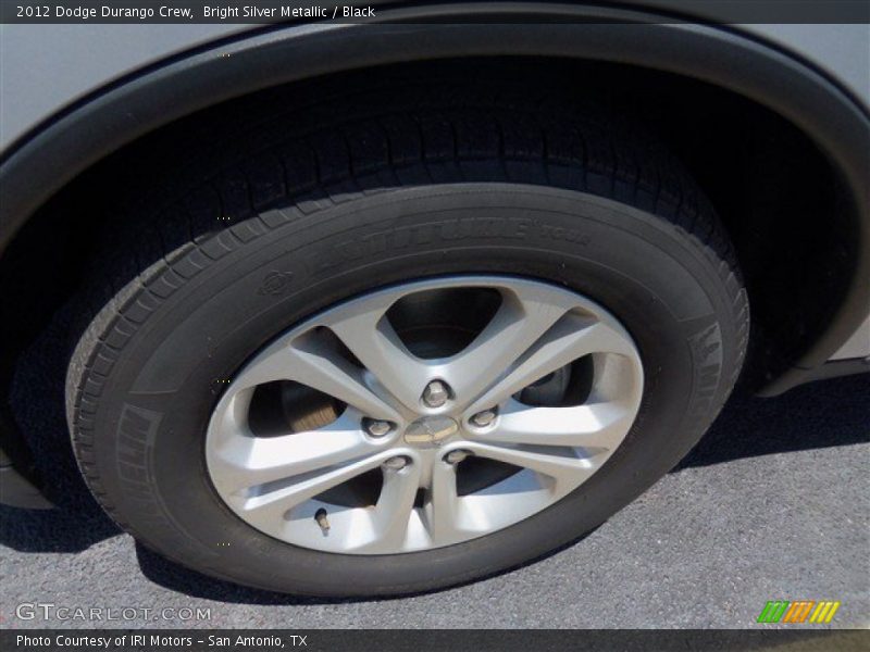 Bright Silver Metallic / Black 2012 Dodge Durango Crew
