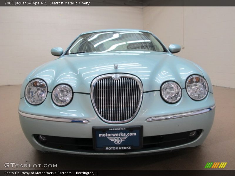 Seafrost Metallic / Ivory 2005 Jaguar S-Type 4.2