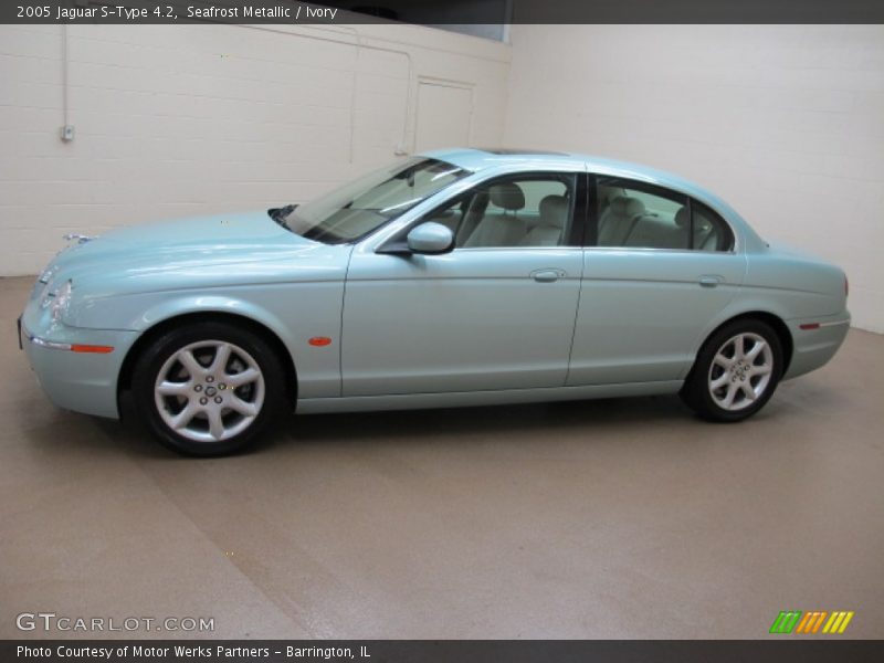 Seafrost Metallic / Ivory 2005 Jaguar S-Type 4.2