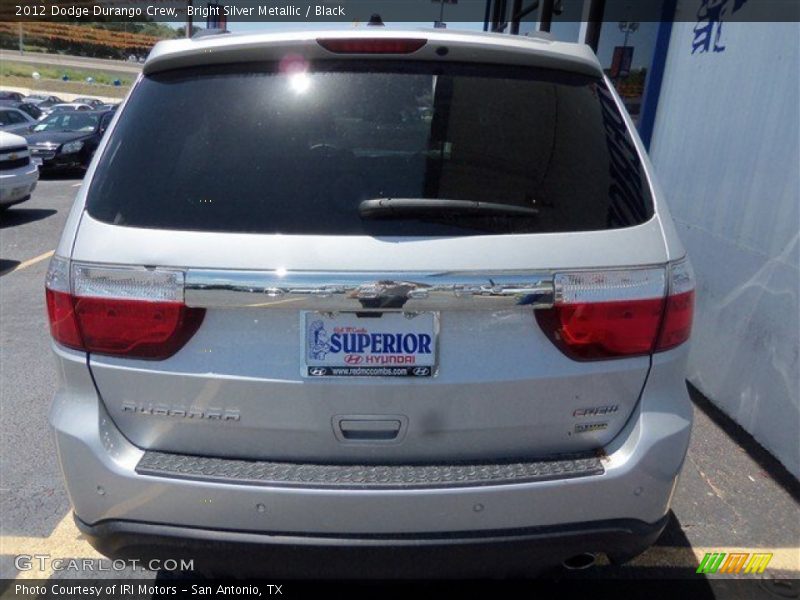 Bright Silver Metallic / Black 2012 Dodge Durango Crew