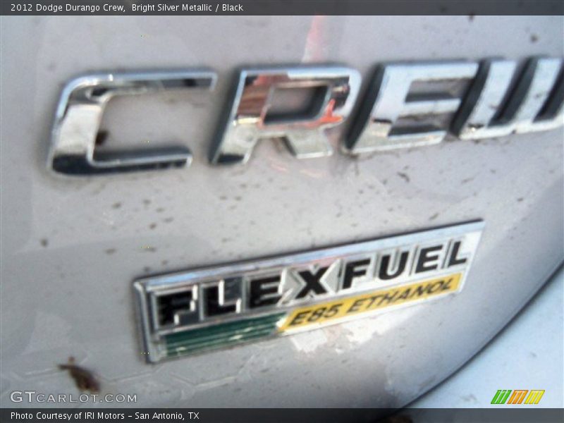 Bright Silver Metallic / Black 2012 Dodge Durango Crew
