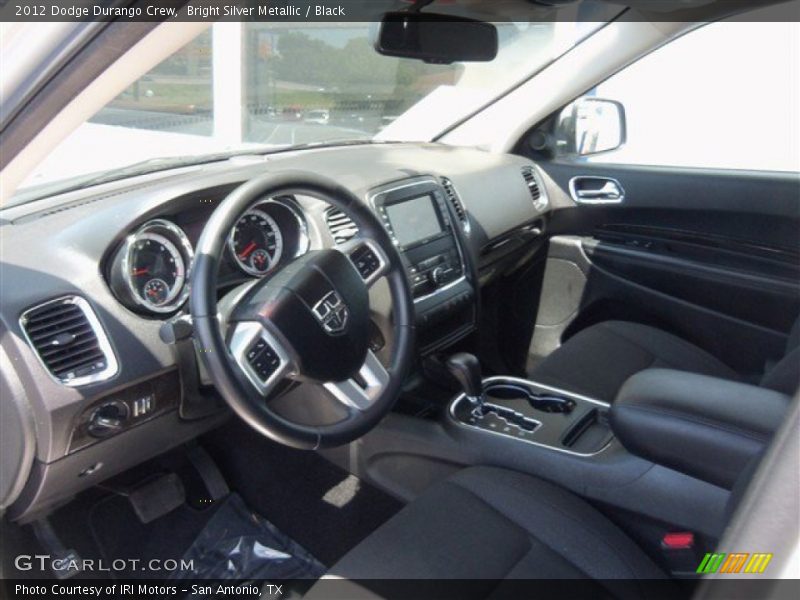 Bright Silver Metallic / Black 2012 Dodge Durango Crew
