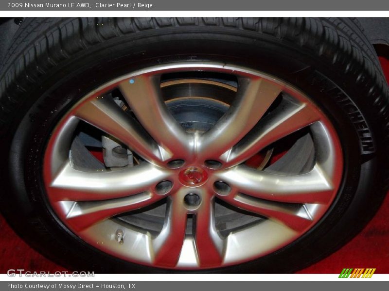 Glacier Pearl / Beige 2009 Nissan Murano LE AWD