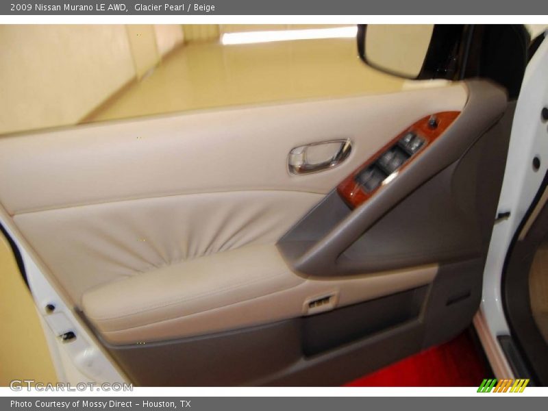 Glacier Pearl / Beige 2009 Nissan Murano LE AWD