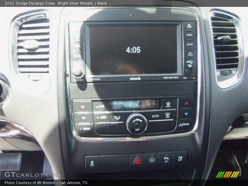 Bright Silver Metallic / Black 2012 Dodge Durango Crew