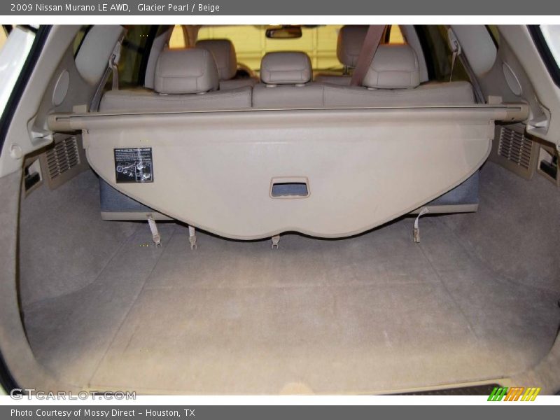 Glacier Pearl / Beige 2009 Nissan Murano LE AWD