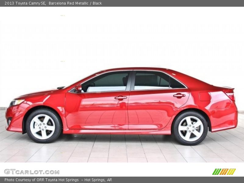 Barcelona Red Metallic / Black 2013 Toyota Camry SE