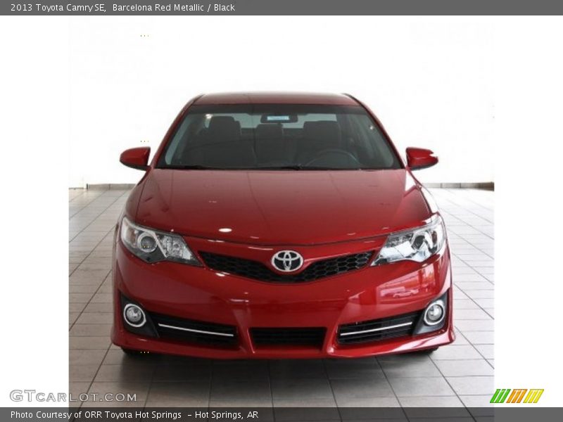 Barcelona Red Metallic / Black 2013 Toyota Camry SE