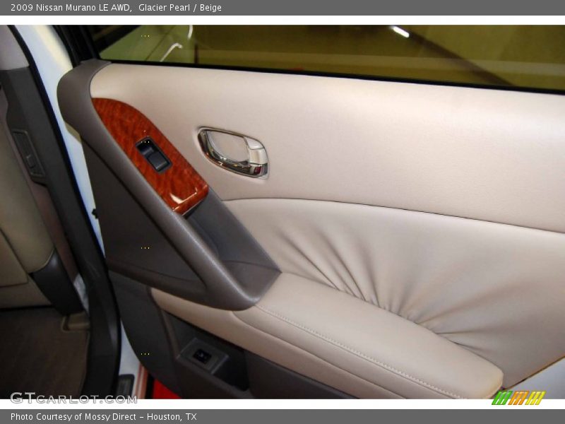 Glacier Pearl / Beige 2009 Nissan Murano LE AWD