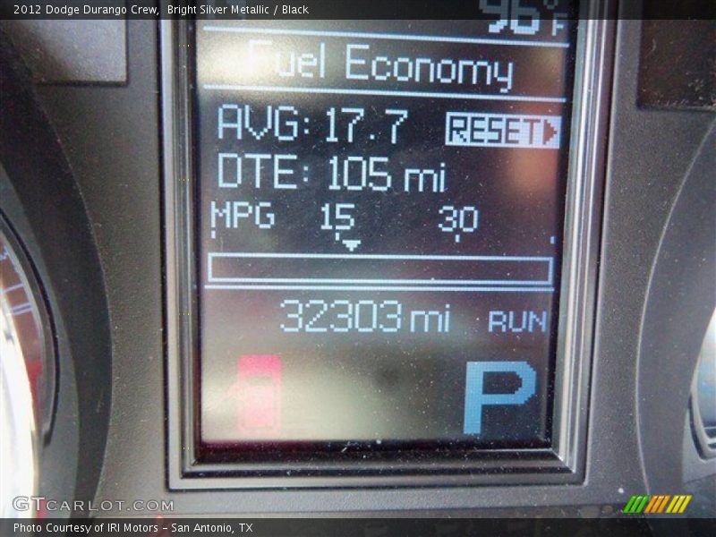 Bright Silver Metallic / Black 2012 Dodge Durango Crew