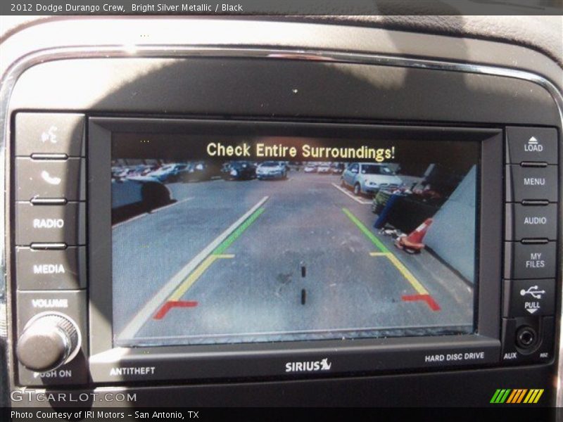 Bright Silver Metallic / Black 2012 Dodge Durango Crew