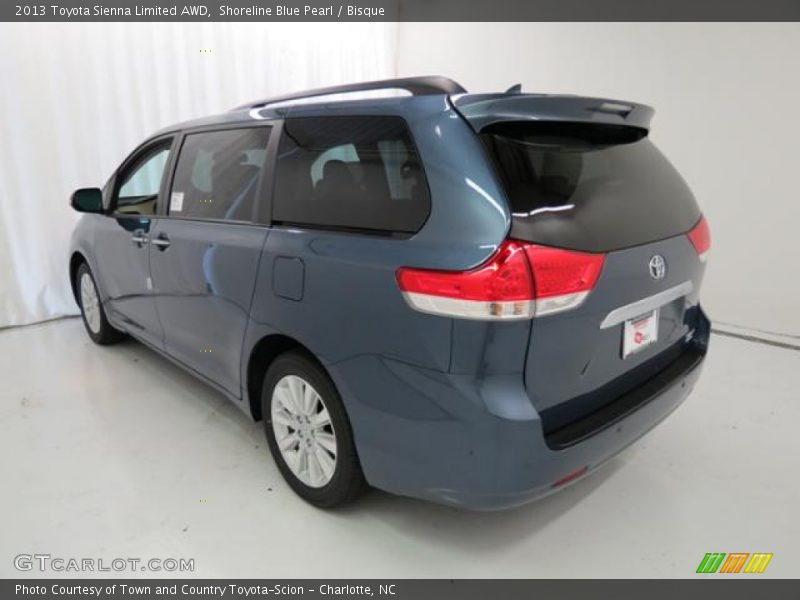 Shoreline Blue Pearl / Bisque 2013 Toyota Sienna Limited AWD