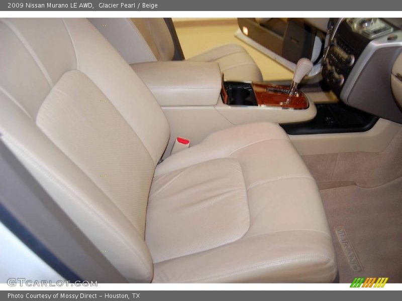 Glacier Pearl / Beige 2009 Nissan Murano LE AWD