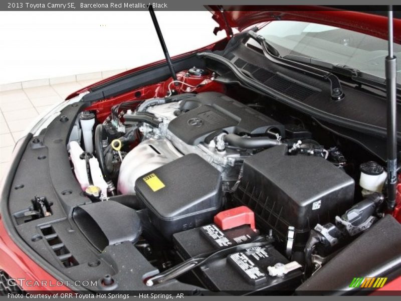 Barcelona Red Metallic / Black 2013 Toyota Camry SE