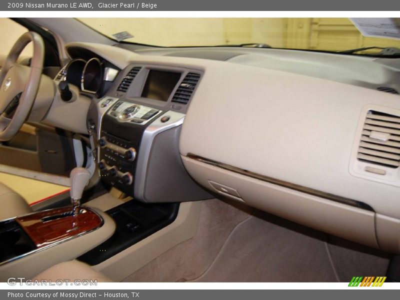 Glacier Pearl / Beige 2009 Nissan Murano LE AWD