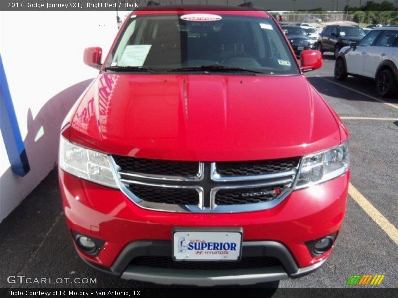 Bright Red / Black 2013 Dodge Journey SXT