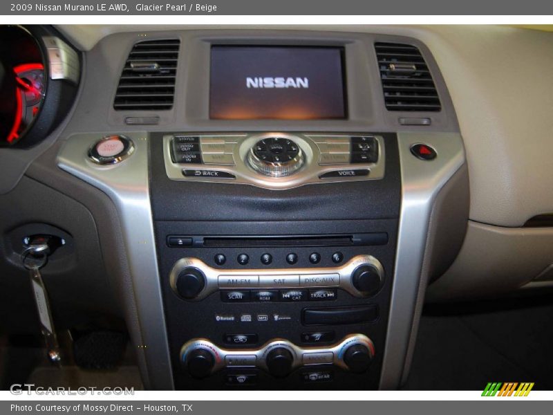 Glacier Pearl / Beige 2009 Nissan Murano LE AWD