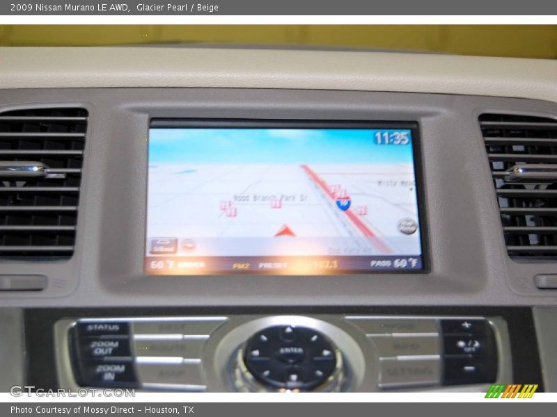 Glacier Pearl / Beige 2009 Nissan Murano LE AWD