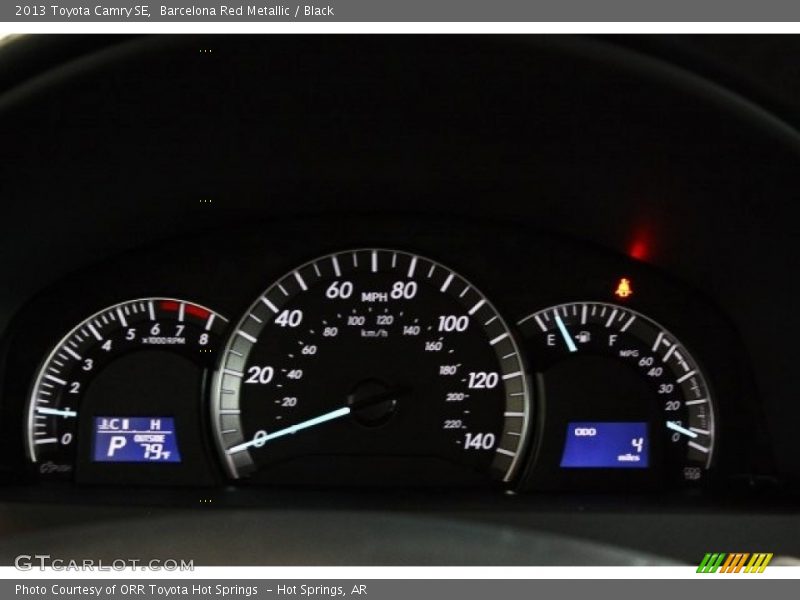 Barcelona Red Metallic / Black 2013 Toyota Camry SE