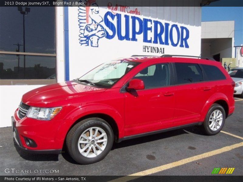 Bright Red / Black 2013 Dodge Journey SXT
