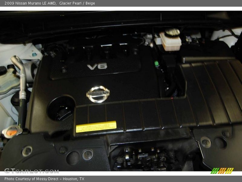 Glacier Pearl / Beige 2009 Nissan Murano LE AWD