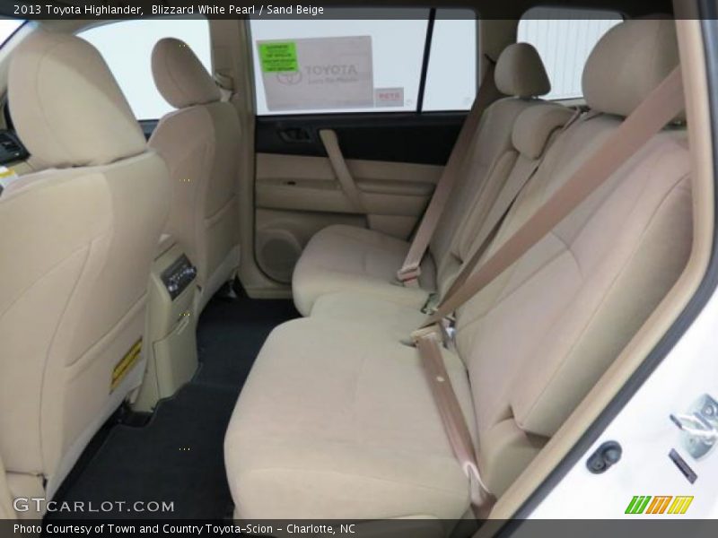 Blizzard White Pearl / Sand Beige 2013 Toyota Highlander