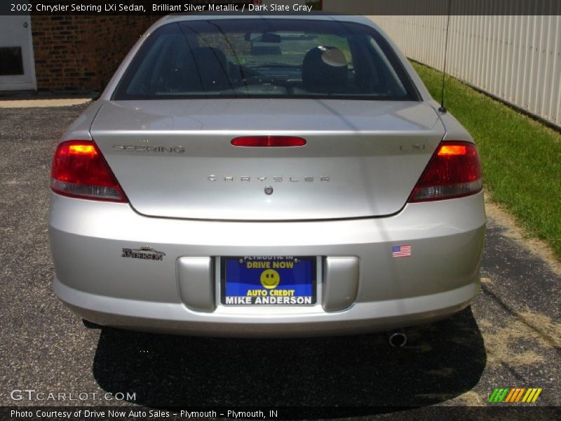 Brilliant Silver Metallic / Dark Slate Gray 2002 Chrysler Sebring LXi Sedan