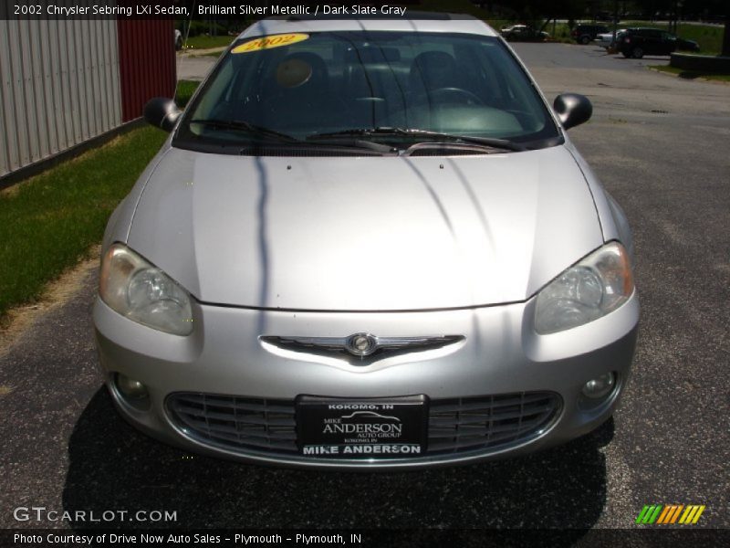 Brilliant Silver Metallic / Dark Slate Gray 2002 Chrysler Sebring LXi Sedan