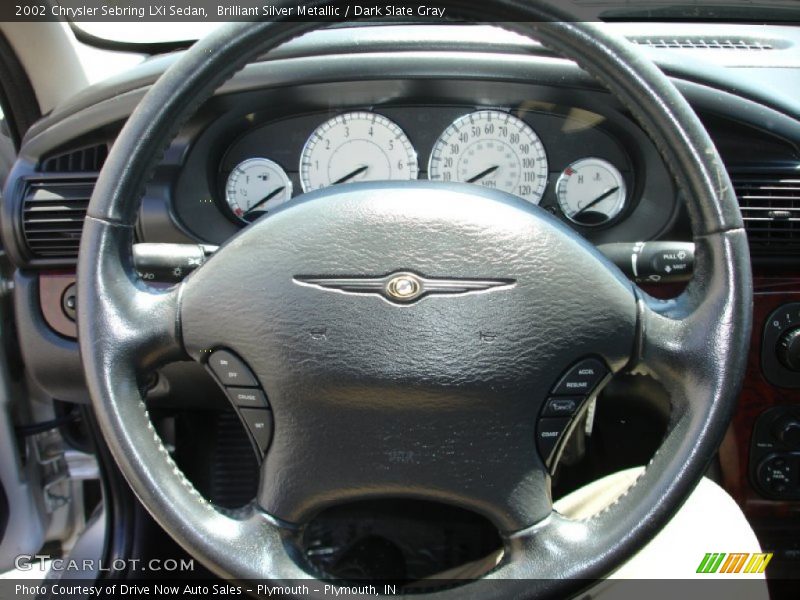 Brilliant Silver Metallic / Dark Slate Gray 2002 Chrysler Sebring LXi Sedan