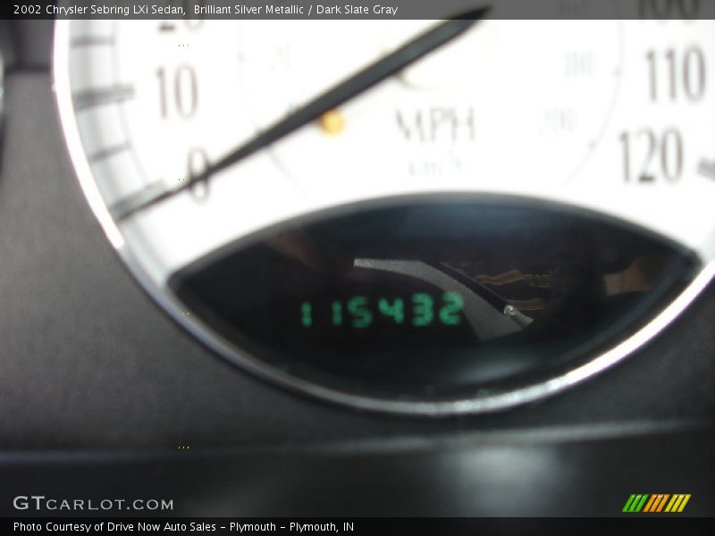 Brilliant Silver Metallic / Dark Slate Gray 2002 Chrysler Sebring LXi Sedan